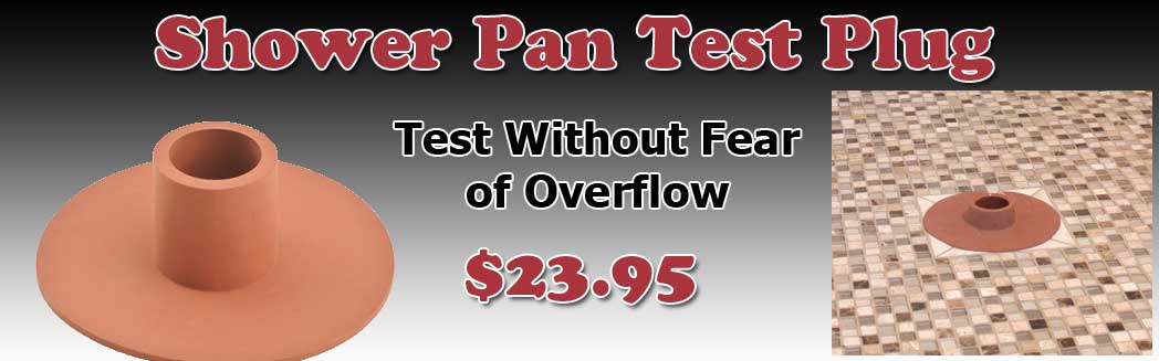 Shower Pan Test Plug Shower Stopper