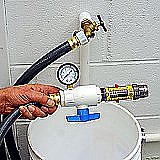 water flow and pressure meter