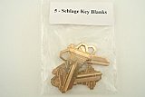 Schlage Brass Key Blanks (5 Pack)