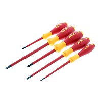 Wiha Insulated SoftFinish® Cushion Grip Screwdriver Set (5-Piece) | 1,000V Rated