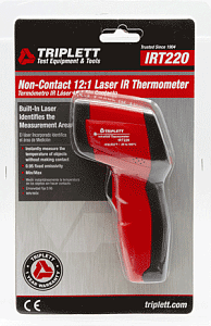 Triplett 12:1 Infrared Non-Contact Laser Thermometer - IRT220