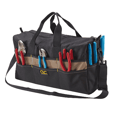 Tool Bag - Custom Leather Craft Large 17 Pocket Carrier 1113