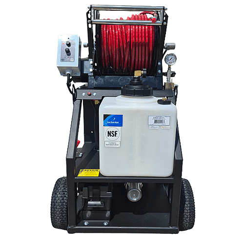 BossJet Max 4 Wheel Hydro Drain Cleaning Machine: Sewer Jetter Machine