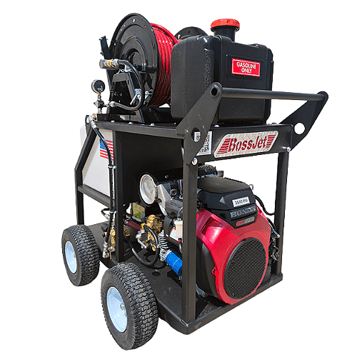 BossJet Max 4 Wheel Hydro Drain Cleaning Machine: Sewer Jetter Machine
