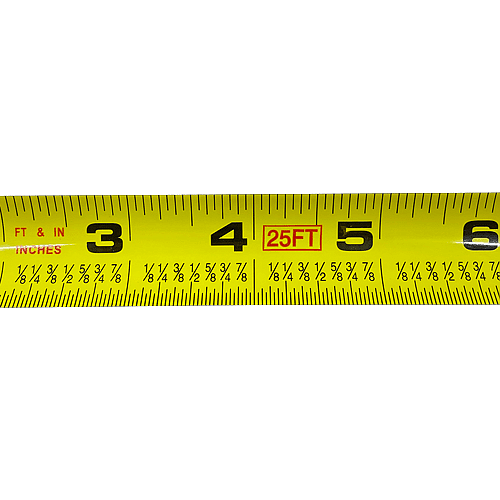 25' x 1" Magnetic Tip Tape Measure - M52200