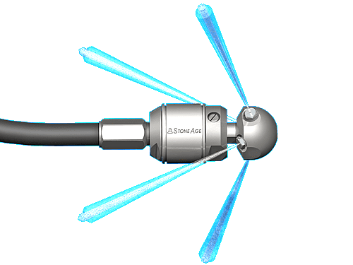 Warthog WS Classic Jetter Nozzle With Whip Hose - 1/2 in.