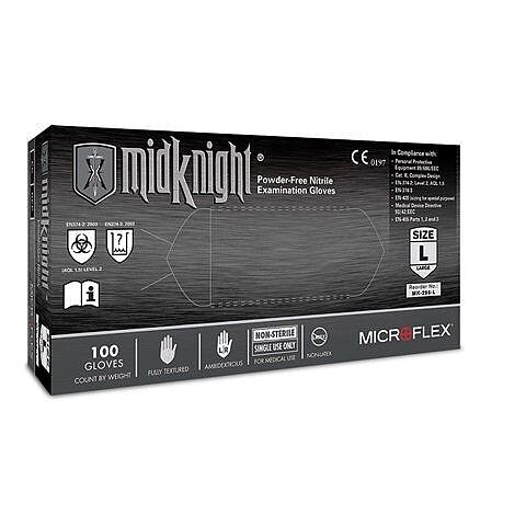 Microflex Disposable Medical Grade Powder-Free Nitrile Gloves